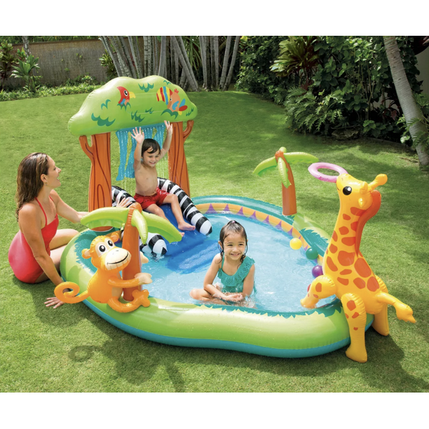 Games Intex 100 x 77 x 31 Inch Inflatable Play Center Swimming Pool 2 Pack